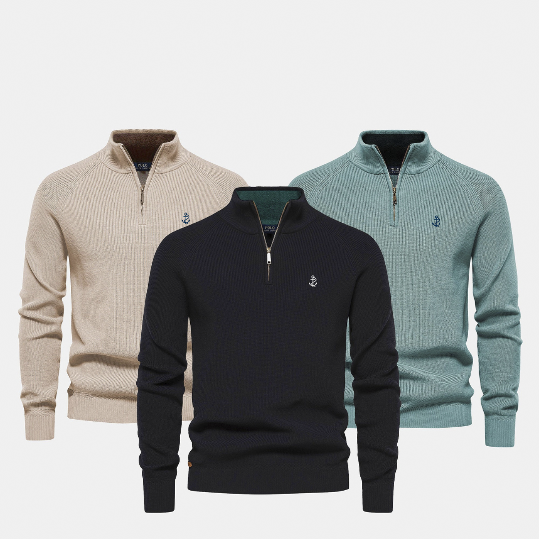 Men's Zip Neck Sweater (Clearance)