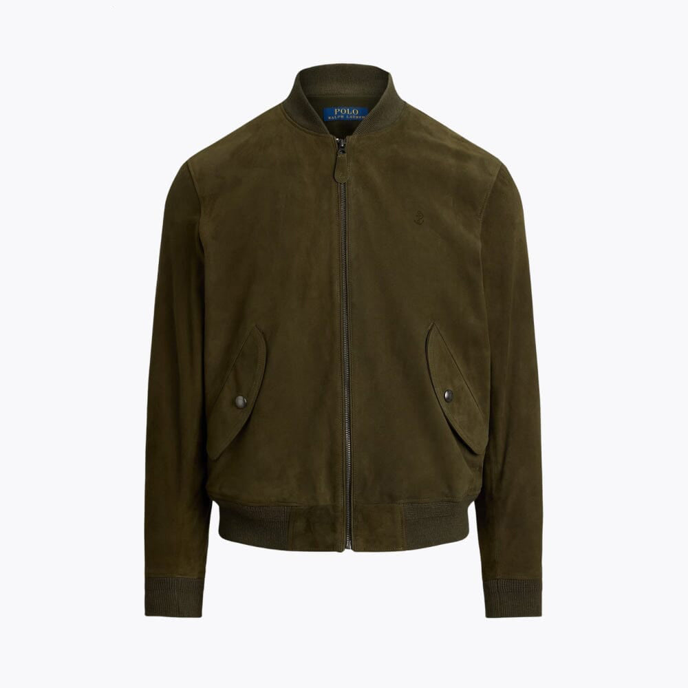 Suede Bomber Jacket