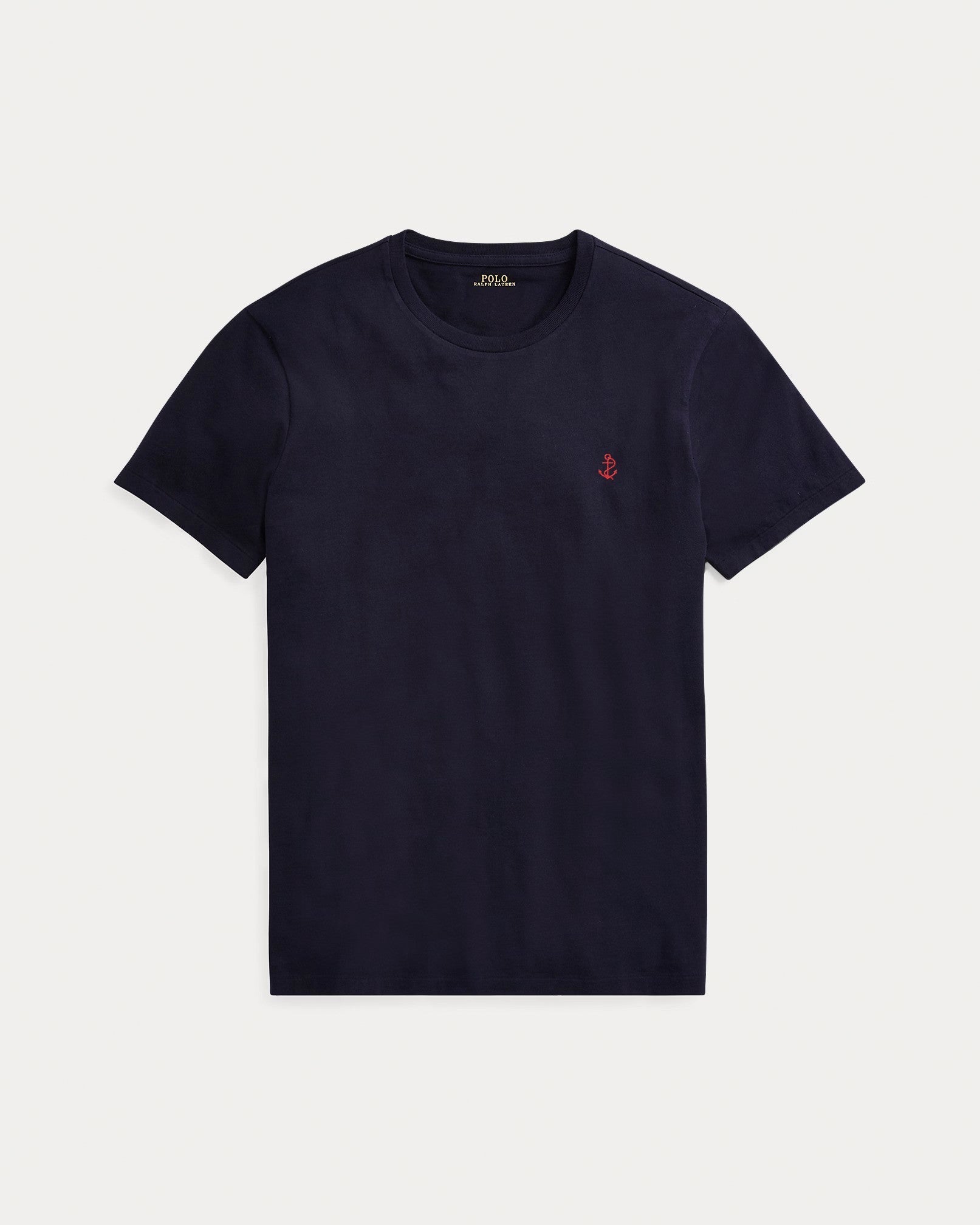 Slim fit jersey crew neck t-shirt - NAVY BLUE