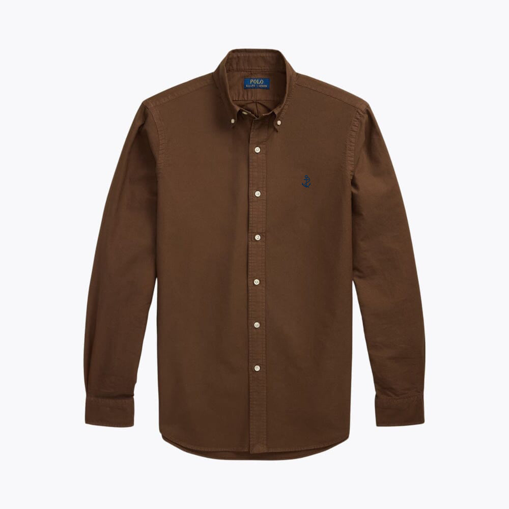 Slim Fit Garment-Dyed Oxford Shirt