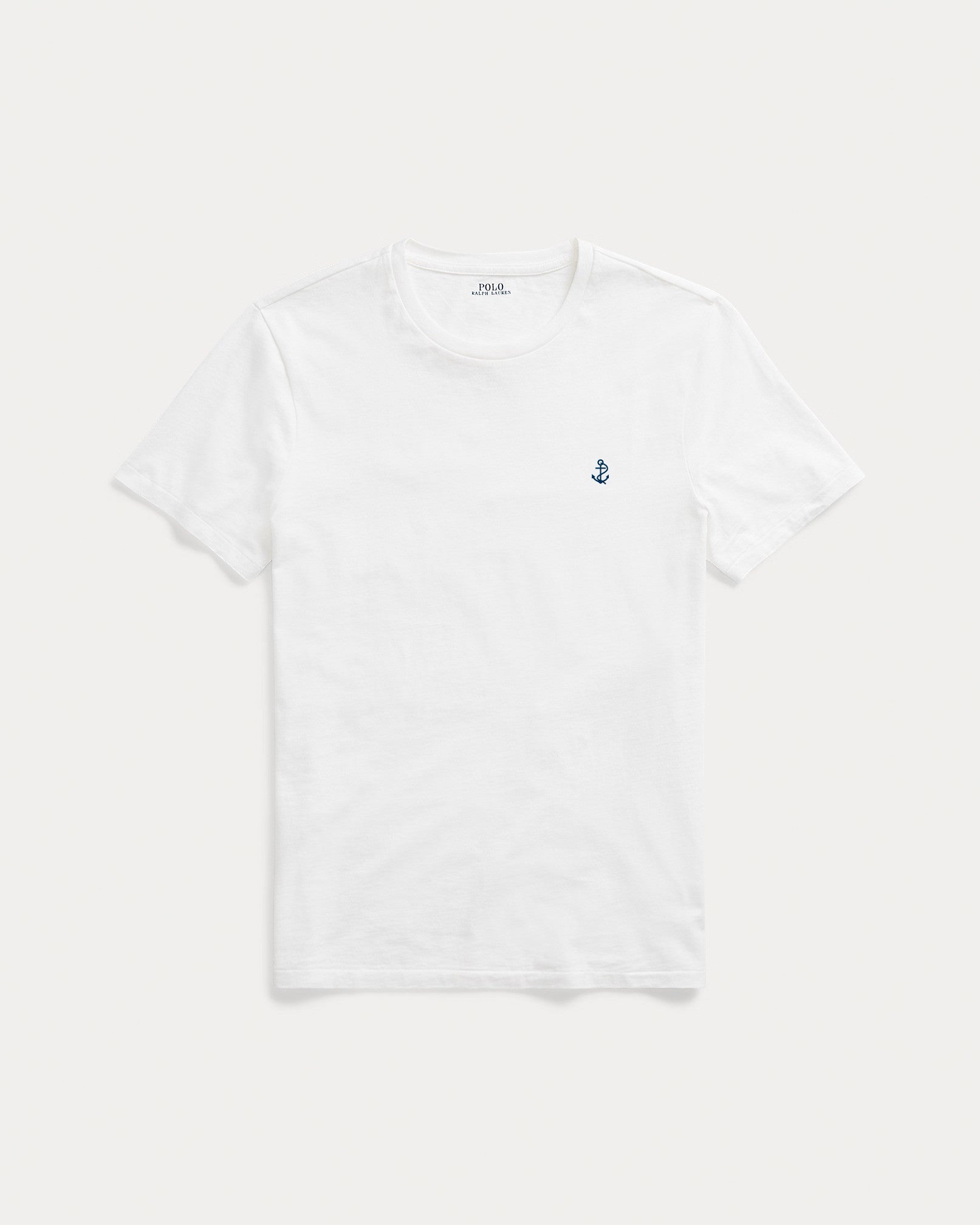 Slim fit jersey crew neck t-shirt   - White