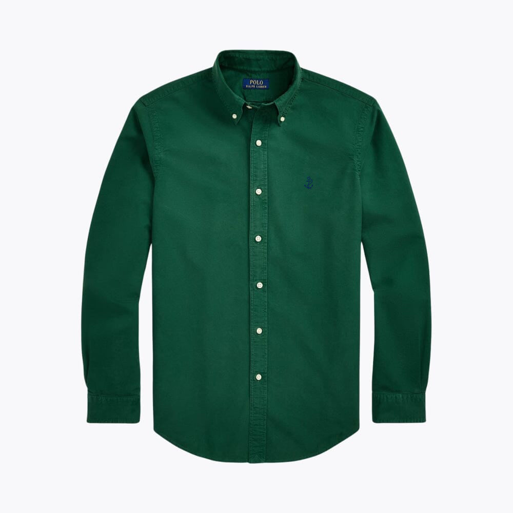 Slim Fit Garment-Dyed Oxford Shirt