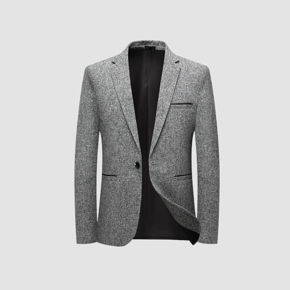 Old Money Italian Style Slim Fit Single-Breasted Suit Jacket