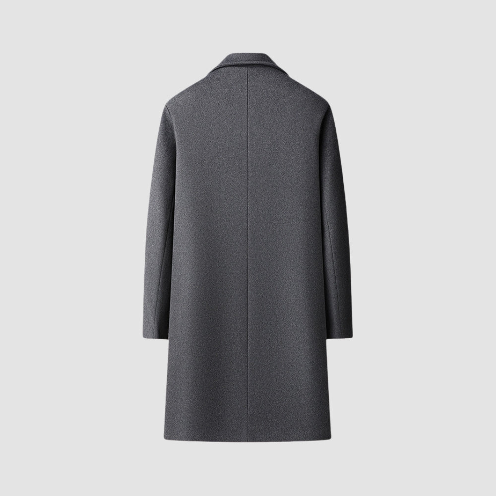 Old Money Long Suit Collar Wool Coat