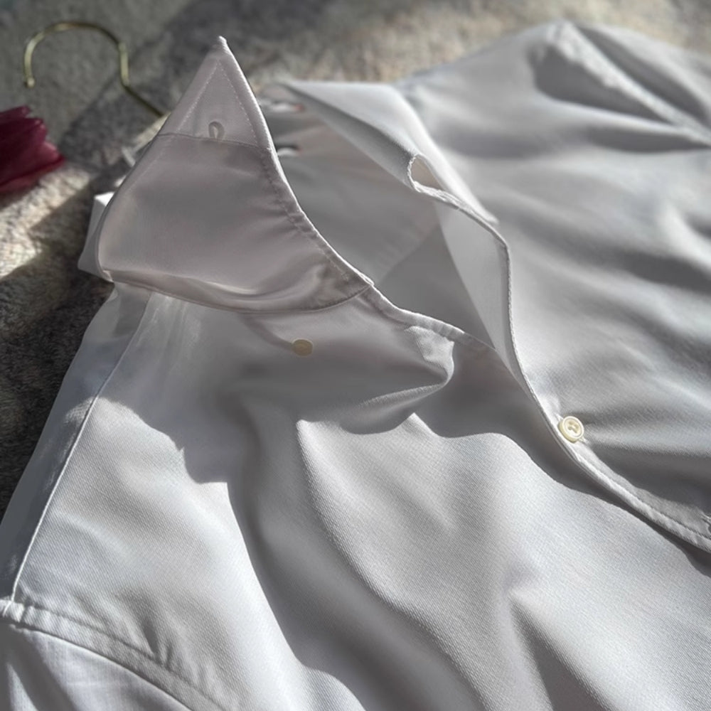 Old Money Italian Athletic V-Neck Bamboo Shirt