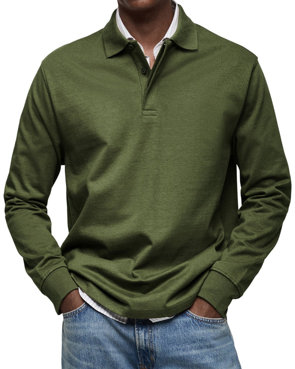 Alexandre™ | Casual Long Sleeve Polo Shirt